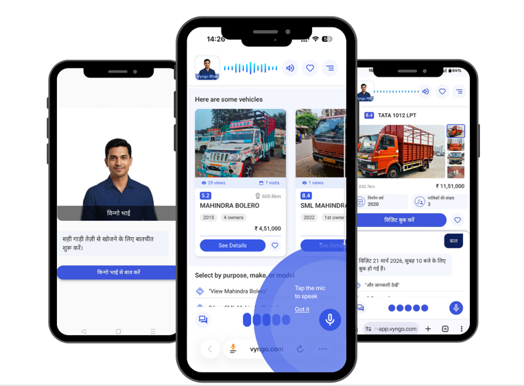 Vyngo Bhai voice assistant app